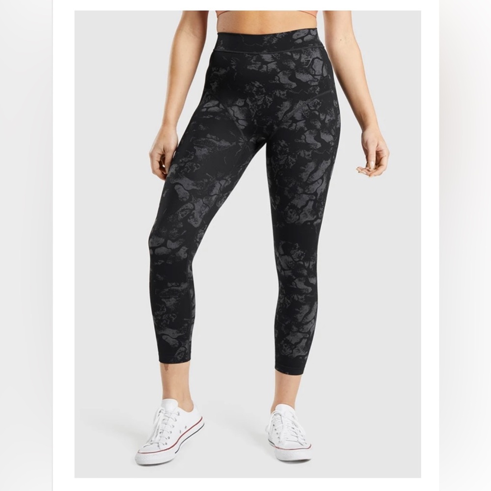 Gymshark x KKFit Black Patterned Leggings
